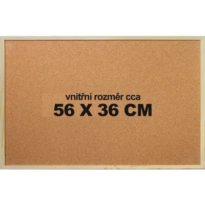 VICTORIA Korková tabule, 40 x 60 cm, dřevěný rám VVI15 – Zboží Dáma