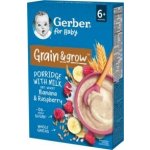 Gerber Mléčná kaše pšenično-ovesná banán a malina 200 g – Sleviste.cz