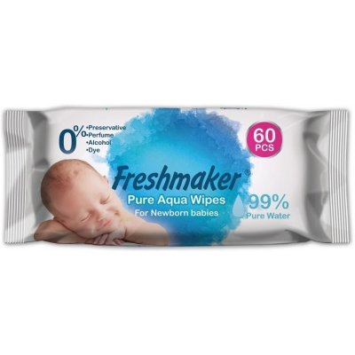 Freshmaker dětské vlhčené ubrousky Pure Aqua 60 ks – Hledejceny.cz
