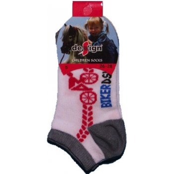 Design Socks chlapecké kotníčkové ponožky sportovní bílá barva