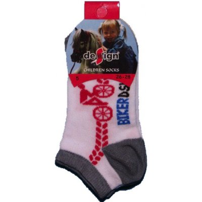 Design Socks chlapecké kotníčkové ponožky sportovní bílá barva