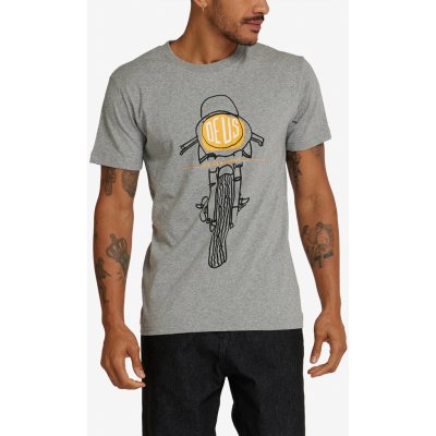 Deus Ex Machina Frontal Matchless Tee Grey Marle – Zboží Mobilmania