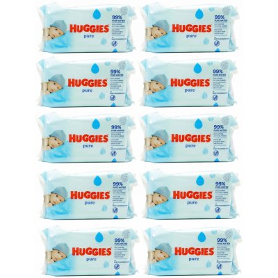 Huggies Pure Vlhčené ubrousky 10 x 72 ks – Sleviste.cz