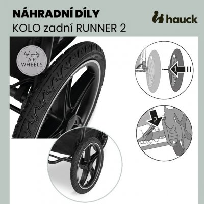 Hauck KOLO zadní Runner 2 pravé – Hledejceny.cz