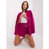 Dámský kostým Italy Moda elegantní souprava se šortkami fialová