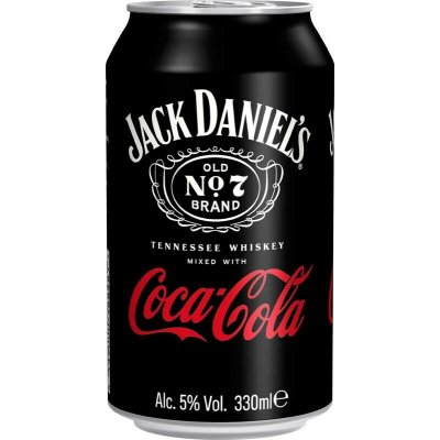 Jack Daniel´s Tennessee Whiskey & Coca Cola 5% 330 ml (plech) – Hledejceny.cz