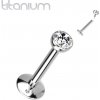 Piercing Šperky4U piercing do brady titan kamínek TIT1216-121002