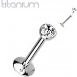 Šperky4U piercing do brady titan kamínek TIT1216-121002 – Zboží Dáma