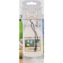 Yankee Candle Clean Cotton papírová visačka 3 ks