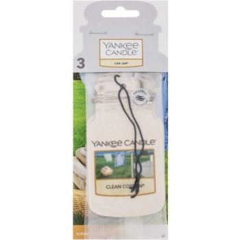 Yankee Candle Clean Cotton papírová visačka 3 ks