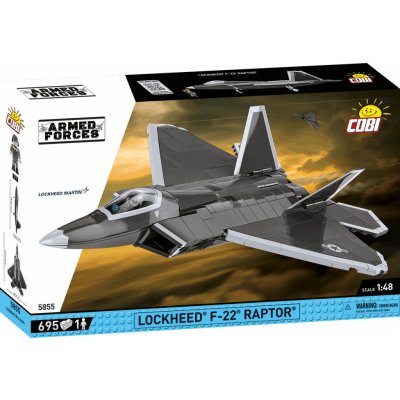 COBI 5855 Armed Forces 1:48 Americký pokročilý stíhací letoun Lockheed Martin F-22 Raptor – Hledejceny.cz