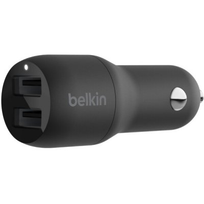 Belkin BOOST CHARGE duální USB-A nabíječka do auta, 2x 12W, černá