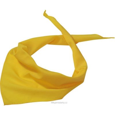 Jednoduchý trojcípý šátek žlutý – Zbozi.Blesk.cz