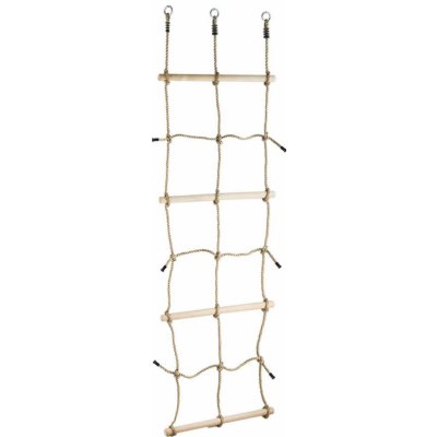 Dvěděti Šplhací síť s dřevěnými příčkami NANO hnědá – Zboží Dáma