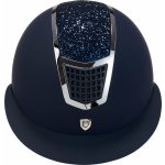 Equestro Helma jezdecká Eclipse Stone Mat Wide Visor navy silver – Zboží Dáma