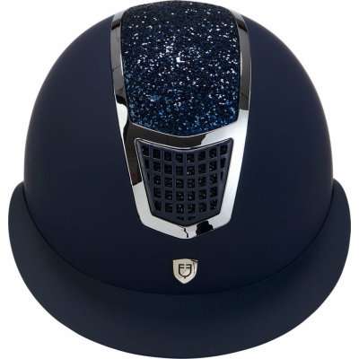 Equestro Helma jezdecká Eclipse Stone Mat Wide Visor navy silver – Zboží Dáma