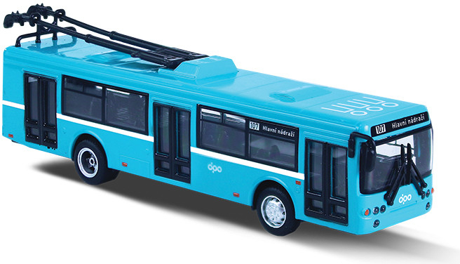 Rappa Kovový trolejbus DPO Ostrava modrý 16 cm