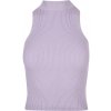 Dámské tílko Ladies Short Rib Knit Turtleneck lilac