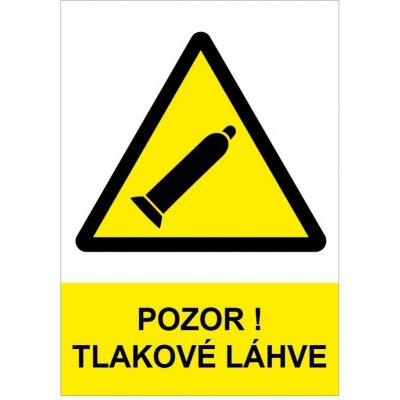 Tabulka bezpečnostní -Pozor! Tlakové lahve 12362 – Zbozi.Blesk.cz