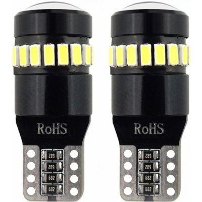 Žárovka LED CANBUS 18SMD 3014 + 1SMD T10 W5W White 12V/24V, 02446 – Zboží Mobilmania