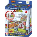 Teddies Vodolepky Moje první auta pěnová sada se síťkou 12ks