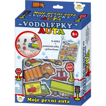 Teddies Vodolepky Moje první auta pěnová sada se síťkou 12ks