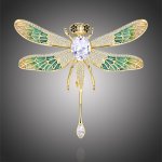 Éternelle brož Swarovski Elements Reyna vážka B2150/AL zlatá – Hledejceny.cz