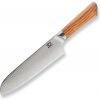 Kuchyňský nůž Dellinger Santoku nůž SOK OLIVE SUNSHINE DAMASCUS 17,5 cm