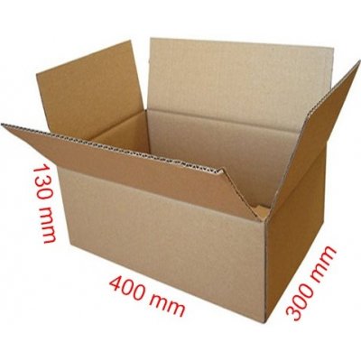 Obaly KREDO Kartonová krabice 400 x 300 x 130 cmmm 3VVL – Zboží Mobilmania