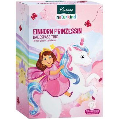 Kneipp Kids Unicorn Princess sada pěna do koupele Sea Princess 40 ml + sůl do koupele Unicorn Dust 60 g + bomba do koupele Unicorn Paradise 85 g pro děti – Zboží Mobilmania