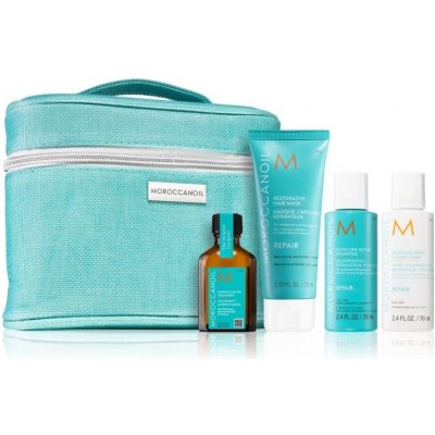 Moroccanoil Repair Mediterranean Escape regenerační maska 75 ml + šampon 70 ml + kondicionér 70 ml + olej 25 ml dárková sada