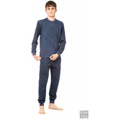 232010 pánské pyžamo dlouhé modré