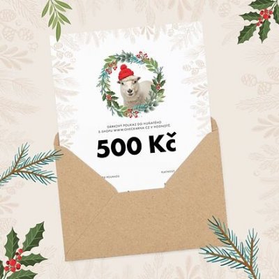 Czech Wool company Vánoční dárkový poukaz 500 Kč – Hledejceny.cz