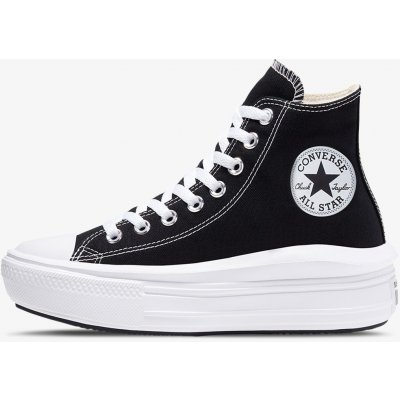 Converse Chuck Taylor All Star Move Platform Hi 568497 black/natural ivory/white – Zboží Dáma