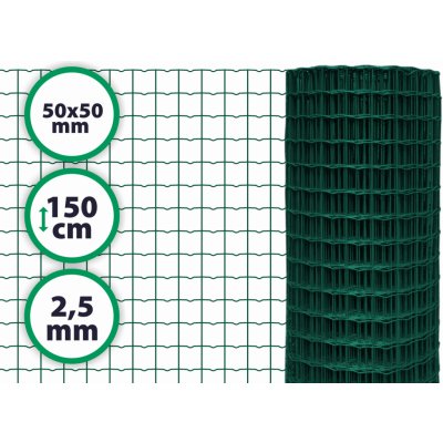 Svařované pletivo Heavy – výška 150 cm, drát 2,5 mm, oko 50x50 mm – Zboží Mobilmania