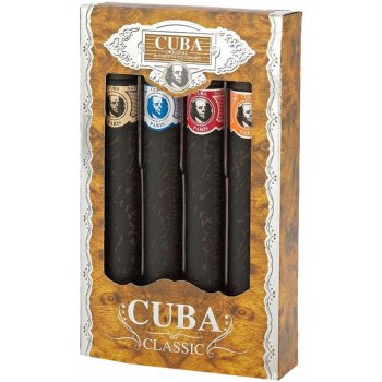 Cuba Blue EDT Blue 35 ml + EDT Yellow 35 ml + EDT Red 35 ml + EDT Orange 35 ml dárková sada