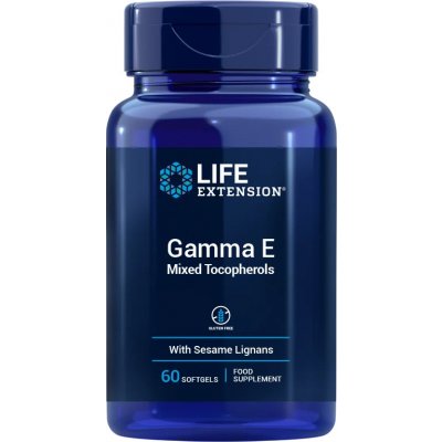 Life Extension Gamma E Mixed Tocopherols 60 softgel kapslí – Hledejceny.cz