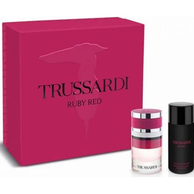 Trussardi Ruby Red EDP 60 ml + tělová emulze 125 ml + dárková sada pro ženy – Zboží Dáma