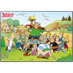 CurePink Podložka na psací stůl Asterix a Obelix Group 49,5 cm x 34,5 cm TSEH532