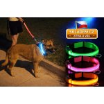 Venloro LED svítící obojek pro psy a kočky 3 režimy – Hledejceny.cz