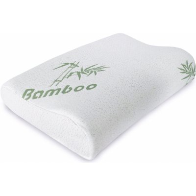 Jahu Polštář anatomický BAMBOO tvarovaný / profil ze zdravotní paměťové viskoelastické pěny zip 40x60 – Sleviste.cz