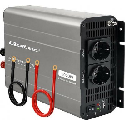 Qoltec 52685 MS Wave 12V/230V 2500/5000W USB | Zboží Auto