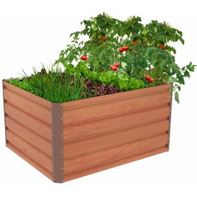 G21 Daisy Vyvýšený záhon100 x 80 x 52 cm plechový hnědý – Zbozi.Blesk.cz