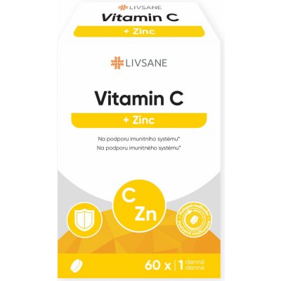 Aminolabs Livsane Vitamin C + Zinek vysoká dávka 60 ks – Hledejceny.cz