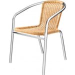 křesílko HAPPY GREEN ocelové stříbrné PE RATAN A08866 – Sleviste.cz