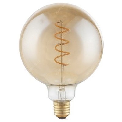 Globo žárovka LED E27/ 4W teplá bílá, amber velká baňka 200 lumen 360° stmívatelná – Zbozi.Blesk.cz