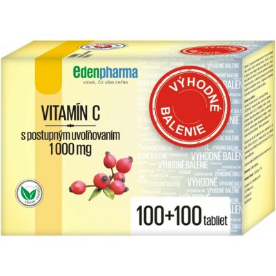 EDENPharma Vitamin C 1000 mg 2 x 100 tablet – Hledejceny.cz