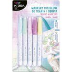 Fixy na textil a obuv Kidea - pastelové - 5 barev – Zboží Živě