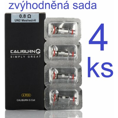 Uwell Caliburn G žhavicí hlava Mesh 0,8ohm 4ks – Hledejceny.cz