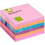 Q-CONNECT 76 x 76 mm, 6 x 75 lístků, mix barev – Zboží Dáma